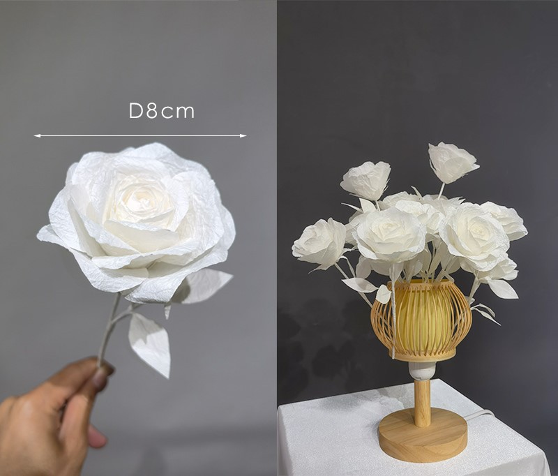 Handmade rose 8cm Handmade rose 8cm